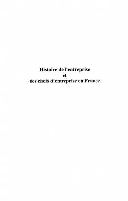 E-Book (pdf) Histoire de l'entreprise et des chefs d'entreprise en France von Jean Lambert-Dansette