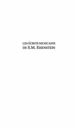 PDF LES ECRITS MEXICAINS DE S.M von Steven Bernas