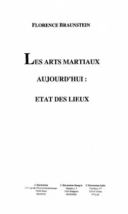 E-Book (pdf) Les arts martiaux aujourd'hui von Florence Braunstein