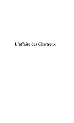 E-Book (pdf) L'AFFAIRE DES CHARTREUX von Paul Dunez