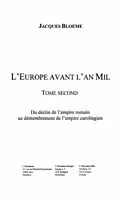 E-Book (pdf) Europe avant l'an mil t. 2 von Bloeme Jacques