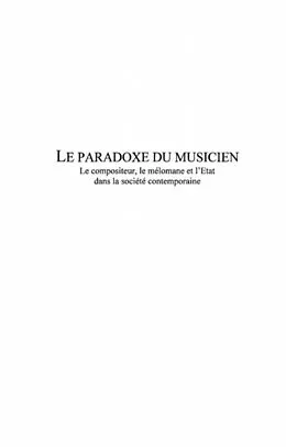 E-Book (pdf) Paradoxe du musicien von Menger Pierre-Michel