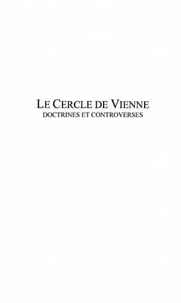 E-Book (pdf) Cercle de vienne le von Antonia Soulez