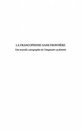 E-Book (pdf) Francophonie sans frontiere la von Marie Lequin