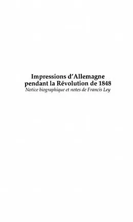 E-Book (pdf) Impressions d'allemagne pendant la revol von de Krudener Paul