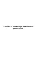 E-Book (pdf) Emprise de la technologiemedicale sur la von Dechamp-Le Riux Catherine