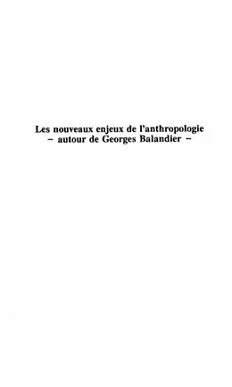 E-Book (pdf) LES NOUVEAUX ENJEUX DE L'ANTHROPOLOGIE von Gabriel Gosselin