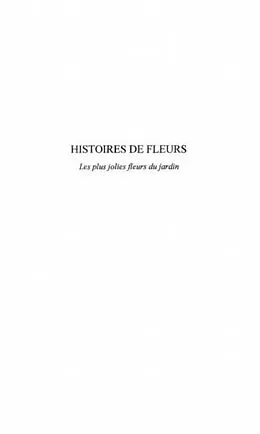 E-Book (pdf) Histoires de fleurs von Cointat Michel