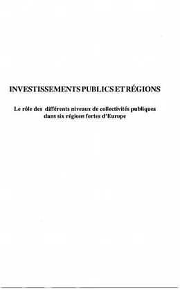 E-Book (pdf) Investissements publics et regions von Gerard Marcou