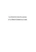 E-Book (pdf) LA CONSTITUTION ITALIENNE ET LE DROIT COMMUNAUTAIRE von Carmeli Sara
