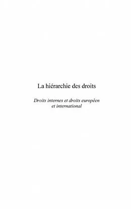 E-Book (pdf) Hierarchie des droits interneset droits von Berramdane Abdelkhaleq