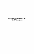 E-Book (pdf) Histoire de l'Australie (de 1770 a nos jours) von Michel Bernard-Agrel