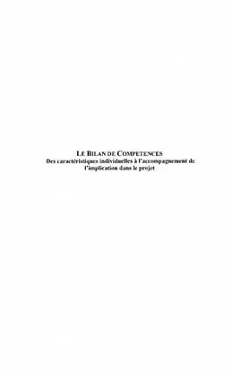 E-Book (pdf) Bilan de competences le von St-Jean Michele