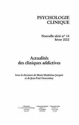 E-Book (pdf) Actualites des cliniques addictives von Collectif