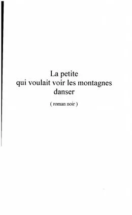 E-Book (pdf) La petite qui voulait voir les montagnes danser von Jean-Claude Renoux