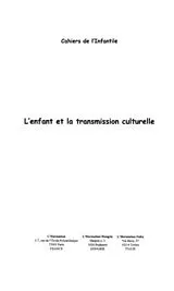 E-Book (pdf) Enfant et la transmission culturelle von Collectif