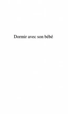 E-Book (pdf) DORMIR AVEC SON BEBE von Nathalie Roques
