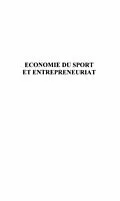 E-Book (pdf) ECONOMIE DU SPORT ET ENTREPRENEURIAT von Hillairet Dieter