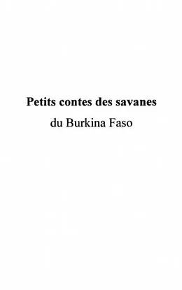 E-Book (pdf) Petits contes des savanes du burkina faso von Lacombe Bernard Germain