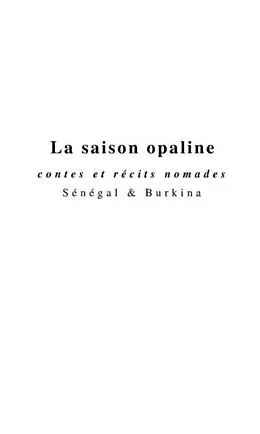 E-Book (pdf) Saison opaline la von Lacombe Bernard Germain