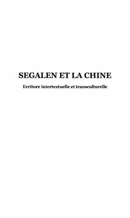 E-Book (pdf) Segalen et la Chine von Haiying Qin