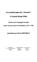 E-Book (pdf) Les grandes pages du &quote;Journal&quote; d'Ananda Ranga Pillai von Pierre Bourdat