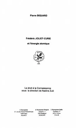 E-Book (pdf) FREDERIC JOLIOT-CURIE ET L'ENERGIE ATOMIQUE von Biquard Pierre