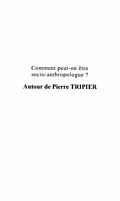 E-Book (pdf) Comment peut-on etre socioanthropologue? von Jacques-Jouvenot Dominique
