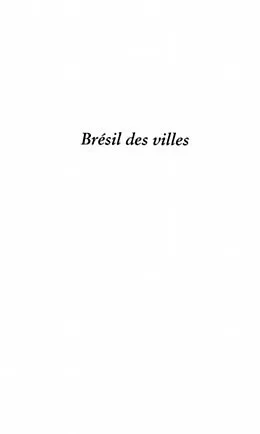 E-Book (pdf) Bresil des villes von de Courson Jacques