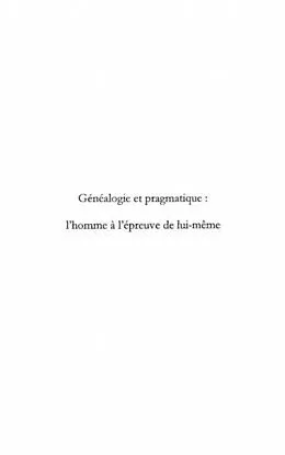 E-Book (pdf) Genealogie pragmatique von Gonzalez William