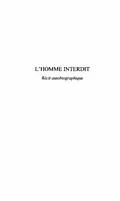 E-Book (pdf) Homme interdit recit autobiographique l' von Molina Patrick