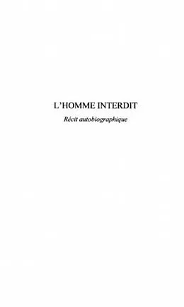 E-Book (pdf) Homme interdit recit autobiographique l' von Molina Patrick