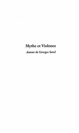 E-Book (pdf) Mythe et Violence von Riviale Philippe