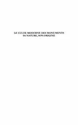 E-Book (pdf) Esthetiques: le culte moderne des monuments von Boulet Jacques