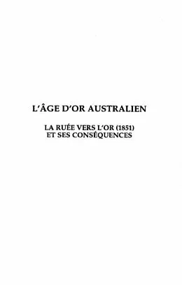 E-Book (pdf) L'age d'or australien von Michel Bernard-Agrel