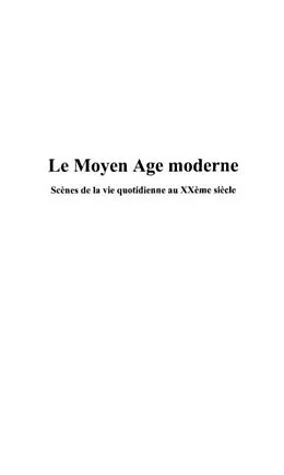 E-Book (pdf) Moyen age moderne: scene de lavie quoti von Cointat Michel