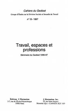 E-Book (pdf) Travail, espaces et professions von Diane-Gabrielle Tremblay