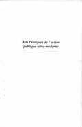 E-Book (pdf) Arts pratiques de l'action publique ultra-moderne von Jean G. Padioleau