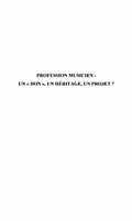 E-Book (pdf) Profession musicien : un &quote;don&quote;, un heritage, un projet ? von Papadoupoulos Kalliopi