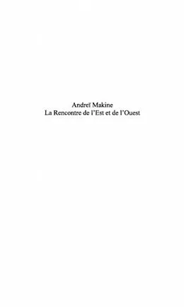 E-Book (pdf) Andrei Makine von Collectif