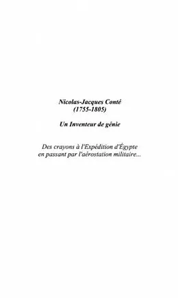 E-Book (pdf) Nicolas-Jacques Conte (1755-1805) Un inventeur de genie von Queruel Alain