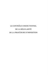 eBook (pdf) Controle juridictionnel de la regularite de la procedure de 