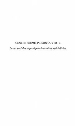 E-Book (pdf) Centre ferme, prison ouverte von Le Pennec Yann