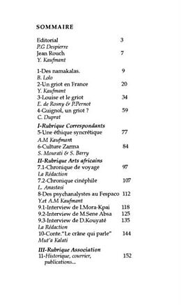 eBook (pdf) Le griot, le psychanalyste et le cinema africain de 