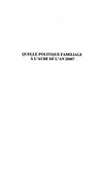 E-Book (pdf) Quelle politique familiale a l'aube de l von Collectif