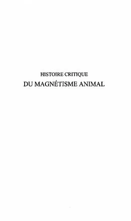 E-Book (pdf) Histoire critique du magnetisme animal t von Deleuze J. Phillipe-Francois