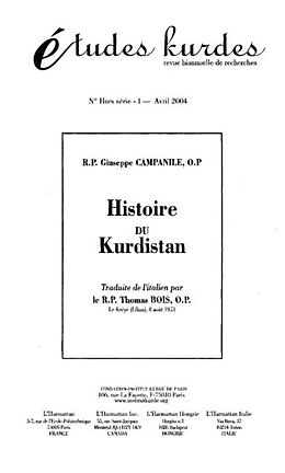 eBook (pdf) Histoire du kurdistan de Etudes Kurdes Hors-Serie