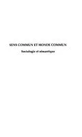 E-Book (pdf) Sens commun et monde commun sociologie e von Roy Christian