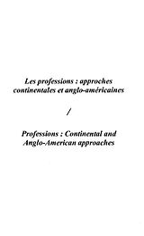 eBook (pdf) Professions : approches euro-continentales et anglo-americaines de 