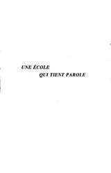 E-Book (pdf) Une Ecole qui Tient Parole von Georges Oltra